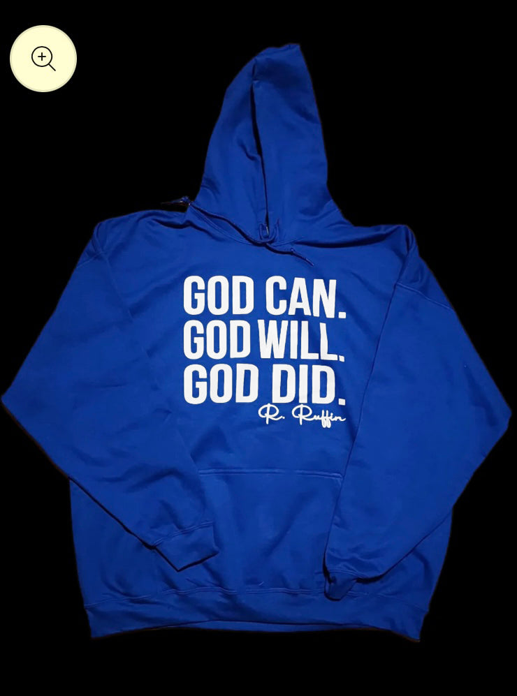 Gildan Cotton God Can Hoodie