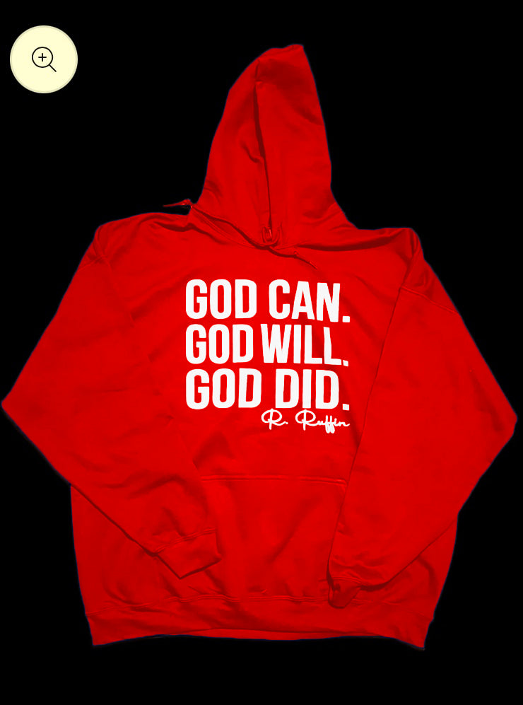 Gildan Cotton God Can Hoodie